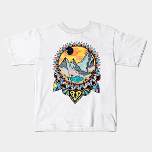 Mandala Mountain Kids T-Shirt